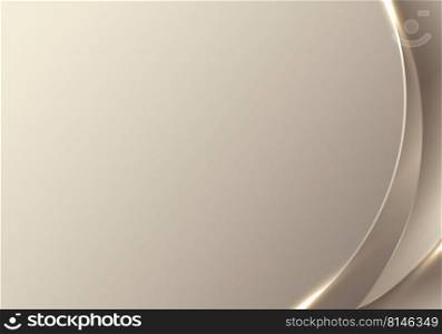 Abstract elegant golden circles background luxury style. You can use for cosmetic product, banner, poster, brochure, etc. Vector illustration