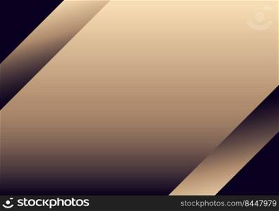 Abstract elegant minimal golden stripe diagonal on dark background luxury style. Vector illustration
