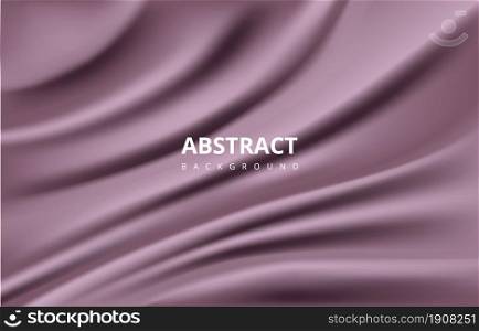 Abstract Elegant Pastel Pink Purple Silk Satin Fabric Wave Background Wallpaper
