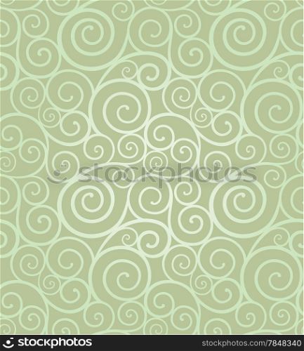 Abstract elegant swirl seamless composition made of spirals