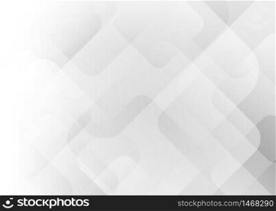 Abstract elegant white and gray geometric square layer background. Vector illustration