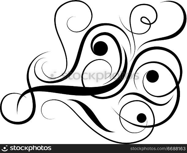 Abstract element for design, vector