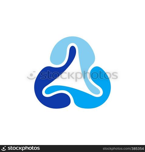 abstract elements water drop connection logo symbol icon vector design illustration