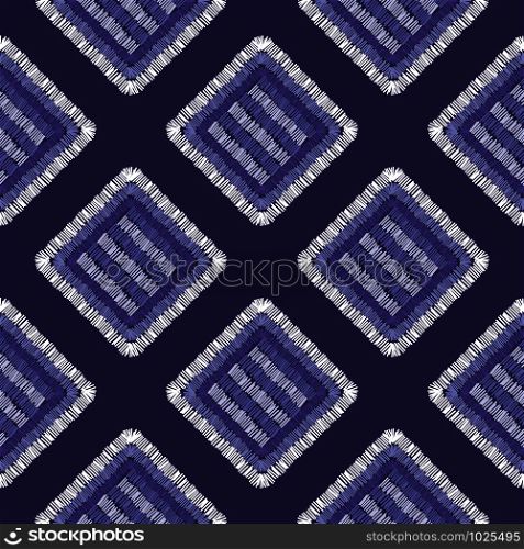 Abstract embroidery carpet geometric tile seamless pattern.Tile shapes backdrop. Patchwork ornament. Vector illustration. Abstract embroidery carpet geometric tile seamless pattern.Tile shapes backdrop.