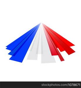 Abstract English and French flag