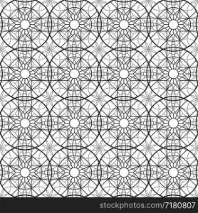 Abstract esoteric geometric pentagrams seamless pattern. Vector ceramic tile or wallpaper texture pattern illustration. Abstract esoteric geometric pentagrams seamless pattern