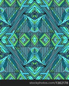 Abstract ethnic pattern in green tones. Vector background for your creativity. Abstract ethnic pattern in green tones. Vector background for yo