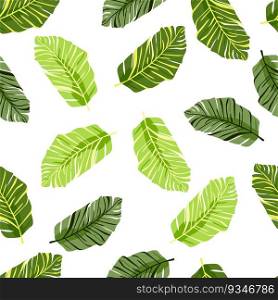 Abstract exotic plant seamless pattern. Botanical leaves wallpaper. Tropical pattern backdrop with palm leaf and floral motifs. For fabric design, textile print, wrapping paper, or even as a cover.. Abstract exotic plant seamless pattern. Botanical leaves wallpaper. Tropical pattern backdrop with palm leaf and floral motifs.