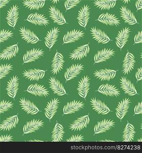 Abstract exotic plant seamless pattern. Tropical palm leaves pattern. Fern leaf wallpaper. Botanical texture. Floral background. Design for fabric, textile print, wrapping, cover. Vector illustration. Abstract exotic plant seamless pattern. Tropical palm leaves pattern. Fern leaf wallpaper. Botanical texture. Floral background.