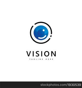 Abstract Eye Logo Letter vision eye symbol vector template design