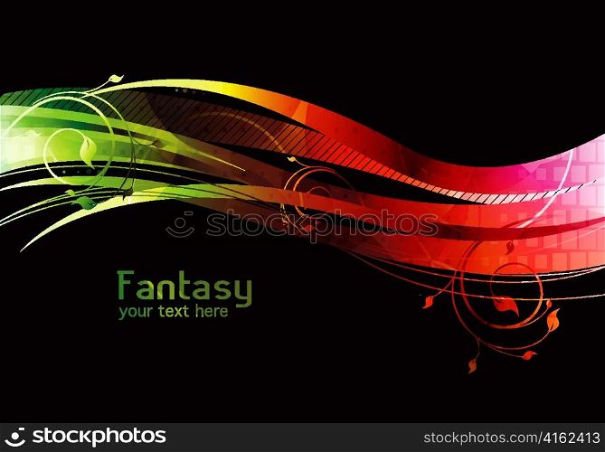 abstract fantasy background vector illustration