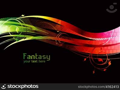 abstract fantasy background vector illustration