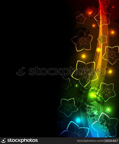 Abstract fantasy floral background