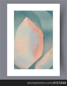 Abstract fantasy pastel sketch wall art print. Contemporary decorative background with sketch. Printable minimal abstract fantasy poster. Wall artwork for interior design.. Abstract fantasy pastel sketch wall art print