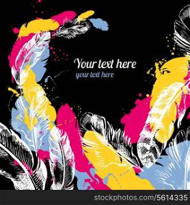 Abstract feather background