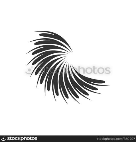 Abstract Feather Logo Template Illustration Design. Vector EPS 10.