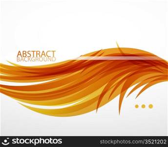 Abstract feather waves background