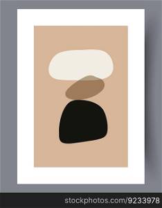 Abstract figures scandinavian minimalism wall art print. Wall artwork for interior design. Printable minimal abstract figures poster. Contemporary decorative background with minimalism.. Abstract figures minimalism wall art print