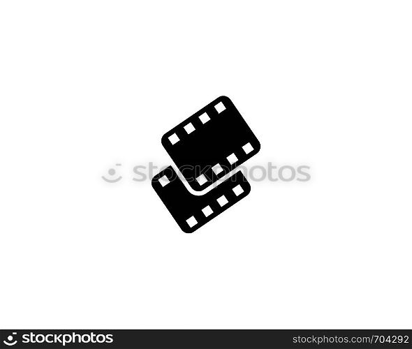 abstract film icon vector illustration template design
