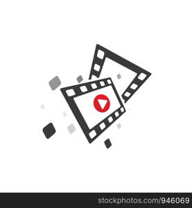 abstract film icon vector illustration template design