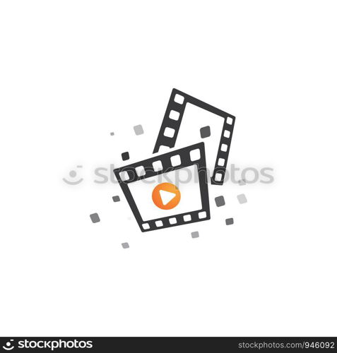 abstract film icon vector illustration template design