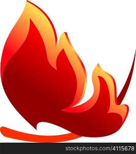 Abstract fire symbol