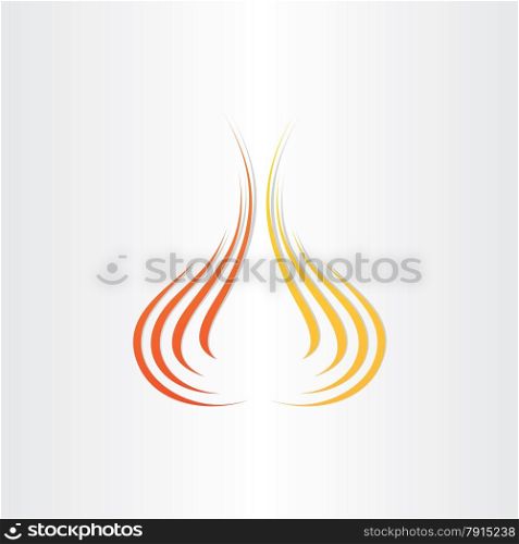 abstract fire symbol background fuel blaze power icon warm heat
