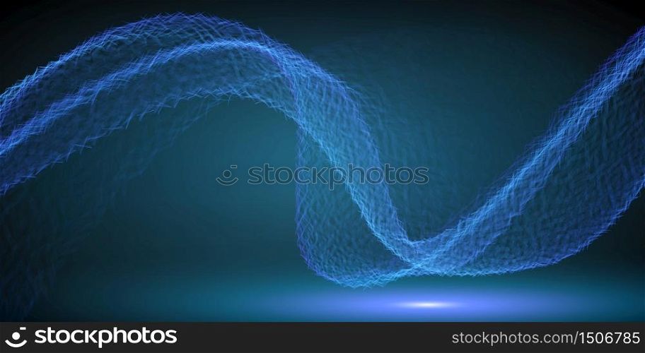 Abstract flame vector mesh background. Futuristic technology style. Elegant background for business presentations. Flying debris.
