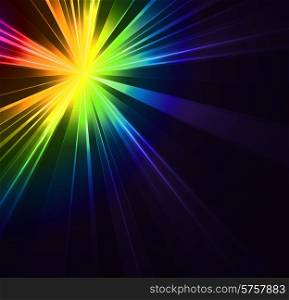 Abstract flash star light. Colorful exploding . Vector illustration.. Abstract flash star light. Colorful exploding