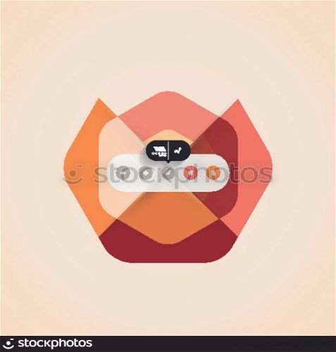 Abstract flat geometric shape background for infographics | business background | banners | business techno icon