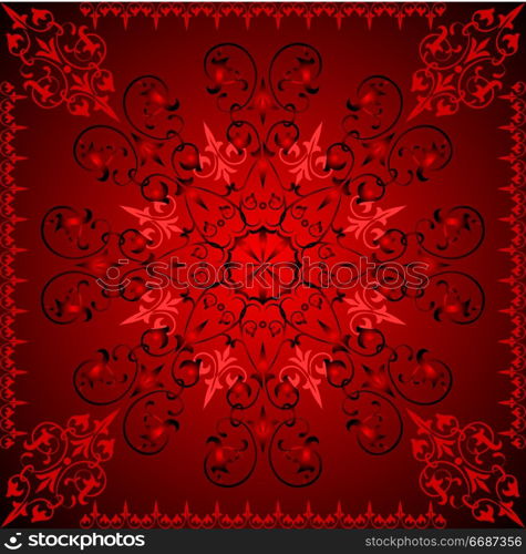 Abstract floral background, elements for design, vector