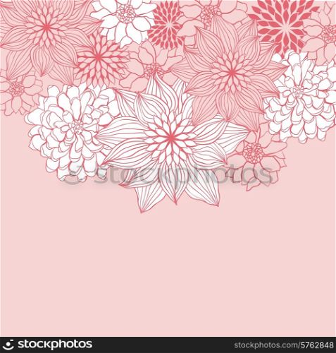 Abstract floral background for design.. Abstract floral background for design