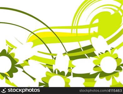 Abstract floral background for your design