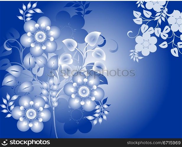 Abstract floral background, illustration
