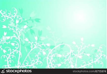 Abstract floral background, illustration