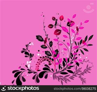 Abstract floral background Royalty Free Vector Image