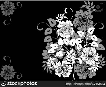 Abstract floral background, vector