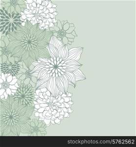 Abstract floral background. Vector flower element for design.. Abstract floral background. Vector flower element for design