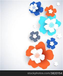 Abstract floral background. Vector illustration
