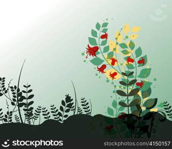 abstract floral background vector illustration