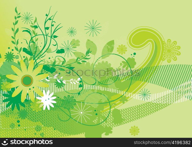 abstract floral background vector illustration