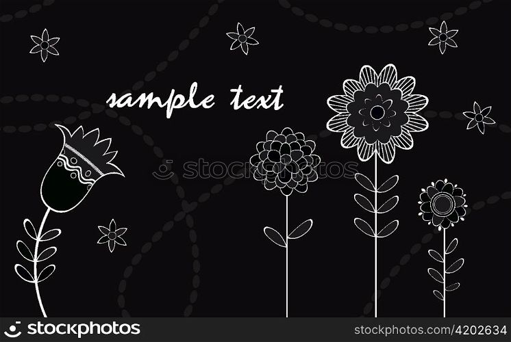 abstract floral background vector illustration