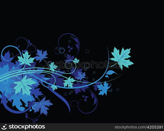 abstract floral background vector illustration