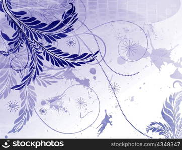 abstract floral background vector illustration