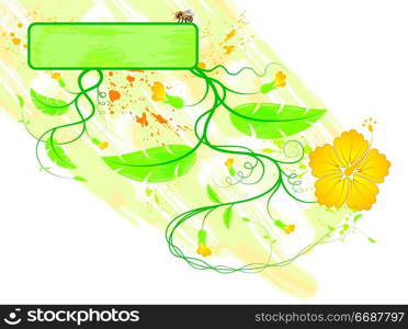 Abstract floral frame