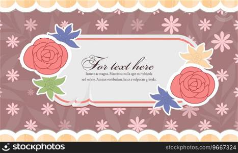 Abstract floral frame Royalty Free Vector Image
