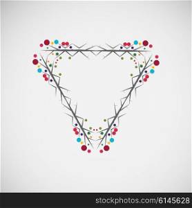 Abstract floral frame. Vector design. Abstract floral frame. Vector design.