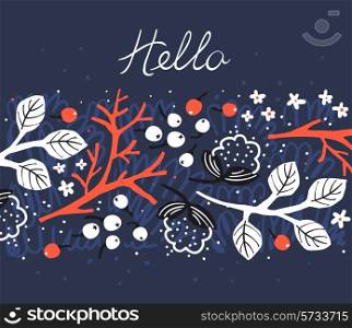 abstract floral illustration. vector format