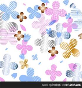 Abstract floral pattern. Modern random colors. Ideal for textiles, packaging, paper printing, simple backgrounds and textures.