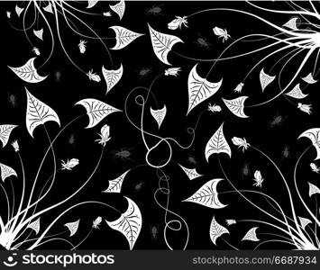 Abstract floral pattern, vector